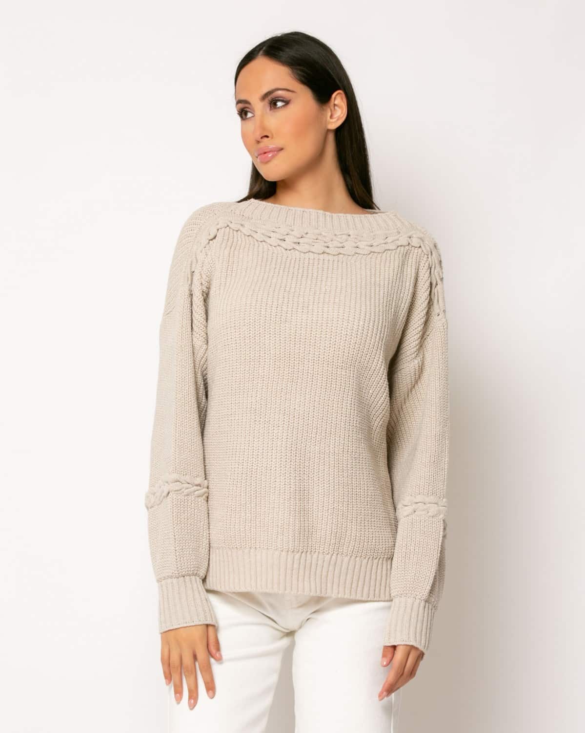 plekto-me-schedio-sto-laimo-6 Πλεκτό Με Σχέδιο Στο Λαιμό - Image 1