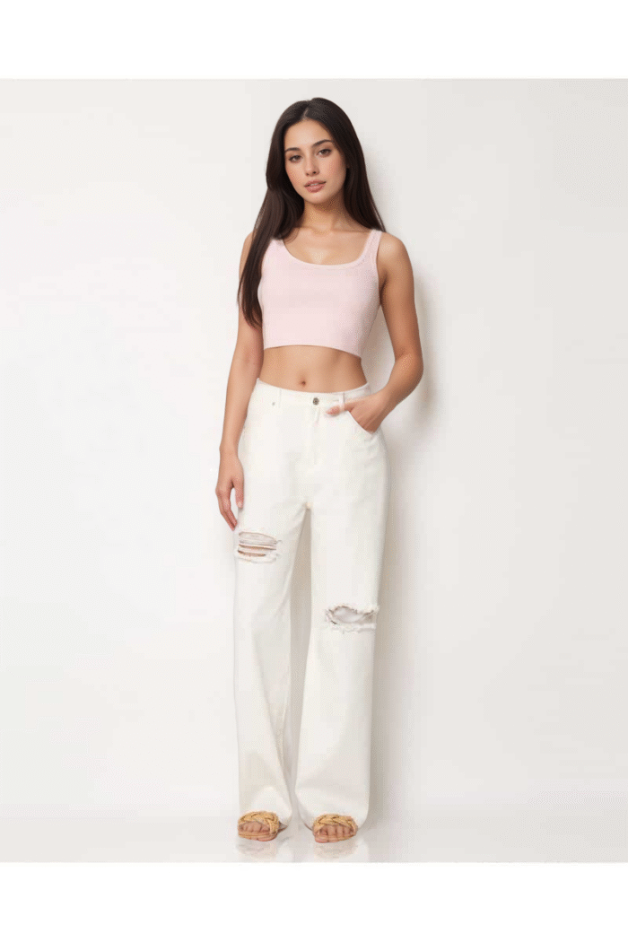 Jean wide distressed - Image 1
