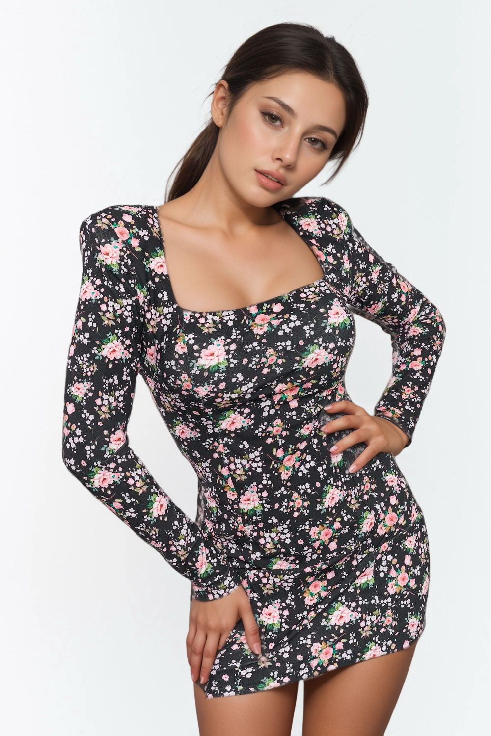Αρχείο_001 (5)_X-Design Φόρεμα Floral Με Βάτες - Image 3