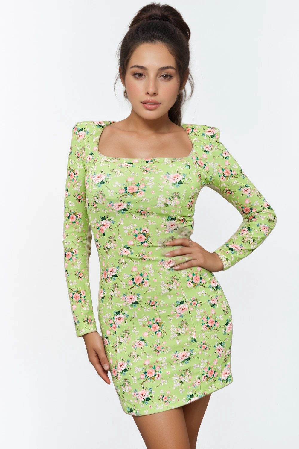 Αρχείο_003_X-Design Φόρεμα Floral Με Βάτες - Image 8