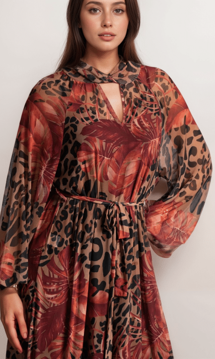 Forema Maxi C Throu Animal Print 19852 8195 Vmake