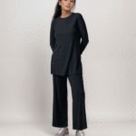 Σετ Ριπ Μπλούζα Με Άνοιγμα Στο Πλάι - Παντελόνι Με Λάστιχο Στην Μέση