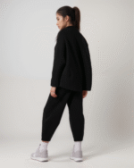 Σετ Φούτερ Χνούδι Μακρυμάνικη Μπλούζα Oversized Με Κλειστή Λαιμόκοψη - Παντελόνι Carrot Fit - Image 6