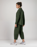 Σετ Φούτερ Χνούδι Μακρυμάνικη Μπλούζα Oversized Με Κλειστή Λαιμόκοψη - Παντελόνι Carrot Fit - Image 5