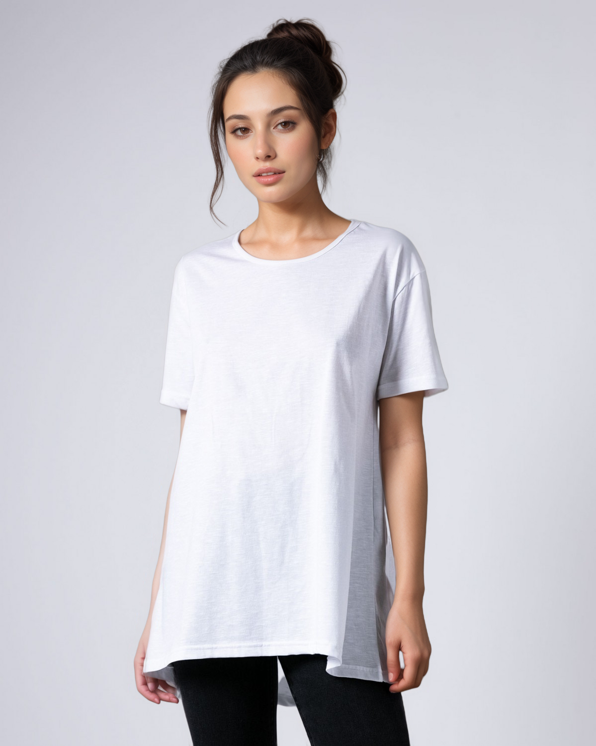 NNN_9391-cr-1200x1500_Zawa Μπλούζα Κοντομάνικη Oversized Πιο Μακριά Πίσω - Image 1