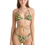 Lime Leo Slide Τρίγωνο Μπικίνι Τοπ