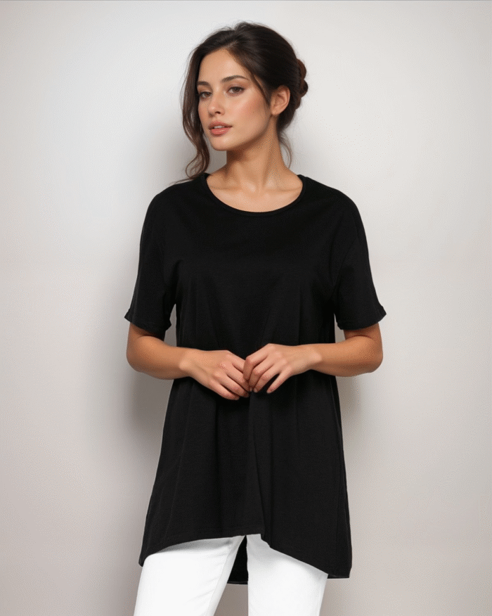 Μπλούζα Κοντομάνικη Oversized Πιο Μακριά Πίσω - Image 1