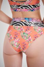 Orange Tropics Ψηλόμεσο Σλιπ Μπικίνι - Image 2
