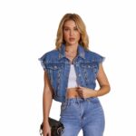 Τζιν Γιλέκο Με Τρούκς