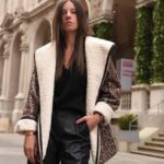 Animal Printed Oversized Τζάκετ