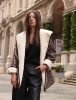 Animal Printed Oversized Τζάκετ