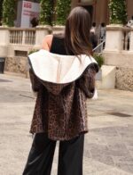 Animal Printed Oversized Τζάκετ - Image 5