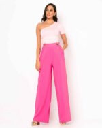 Crop Top Κοντομάνικο Με Έναν Ώμο - Image 4