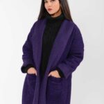 Δίχρωμη Μπουκλέ Παλτοζακέτα