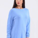 Πλεκτό Ασύμμετρο Με Λαιμόκοψη