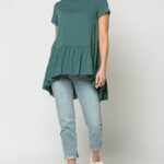 Φαρδύ T-Shirt Με Βολάν