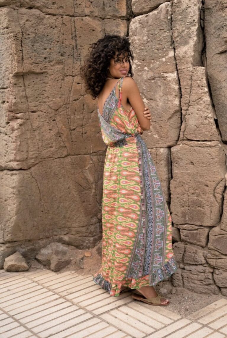 Φόρεμα Κρουαζέ Boho Πολύχρωμο - Image 3