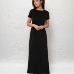 Φόρεμα Maxi Κοντομάνικο Με Χαμηλή Πλάτη