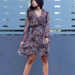 Φόρεμα Κρουαζέ Λεοπάρ