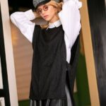 Πλεκτή Καζάκα Με Άνοιγμα Στο Πλάι