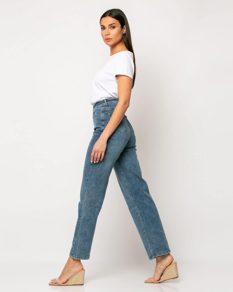 Jean Straight High-Waisted Denim - Image 3