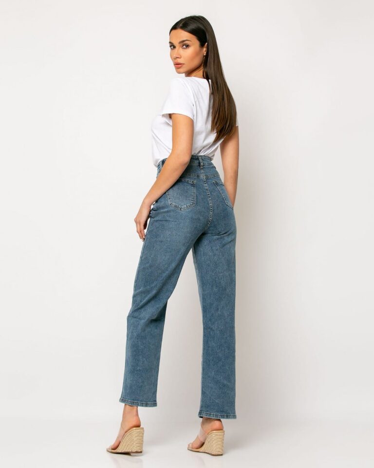 Jean Straight High-Waisted Denim - Image 2