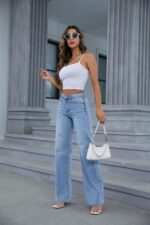 Jean Wide Leg Κομμένο Στο Τελείωμα