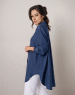 Πουκάμισο Μακρυμάνικο Oversized Με Πιέτες Στην Πλάτη - Image 3