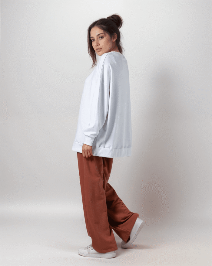 Μπλούζα Φούτερ Αχνούδιαστο Oversized - Image 3