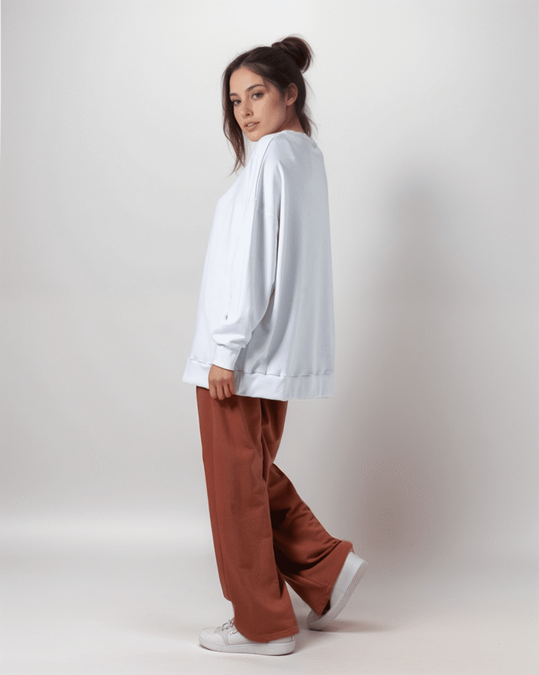 Μπλούζα Φούτερ Αχνούδιαστο Oversized - Image 3