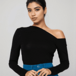 Μπλούζα Μακρυμάνικη Viscose Με Λοξή Λαιμόκοψη