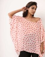 Μπλούζα Oversized Με Λαιμόκοψη