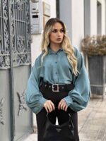 Oversized Σατέν Πουκάμισο - Image 3
