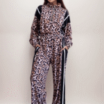 Σετ Φόρμα Βελουτέ Animal Print Leopar