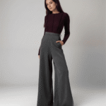 Παντελόνι Ψηλόμεσο Σε Φαρδιά Γραμμή