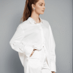 Πουκάμισο Μακρυμάνικο Σε Άνετη Γραμμή Στρογγυλεμένο Στο Τελείωμα