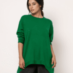 Ψιλό Πλεκτό Απαλή Υφή Oversized Πιο Κοντό Μπροστά