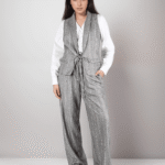 Ριγέ Lurex Σετ