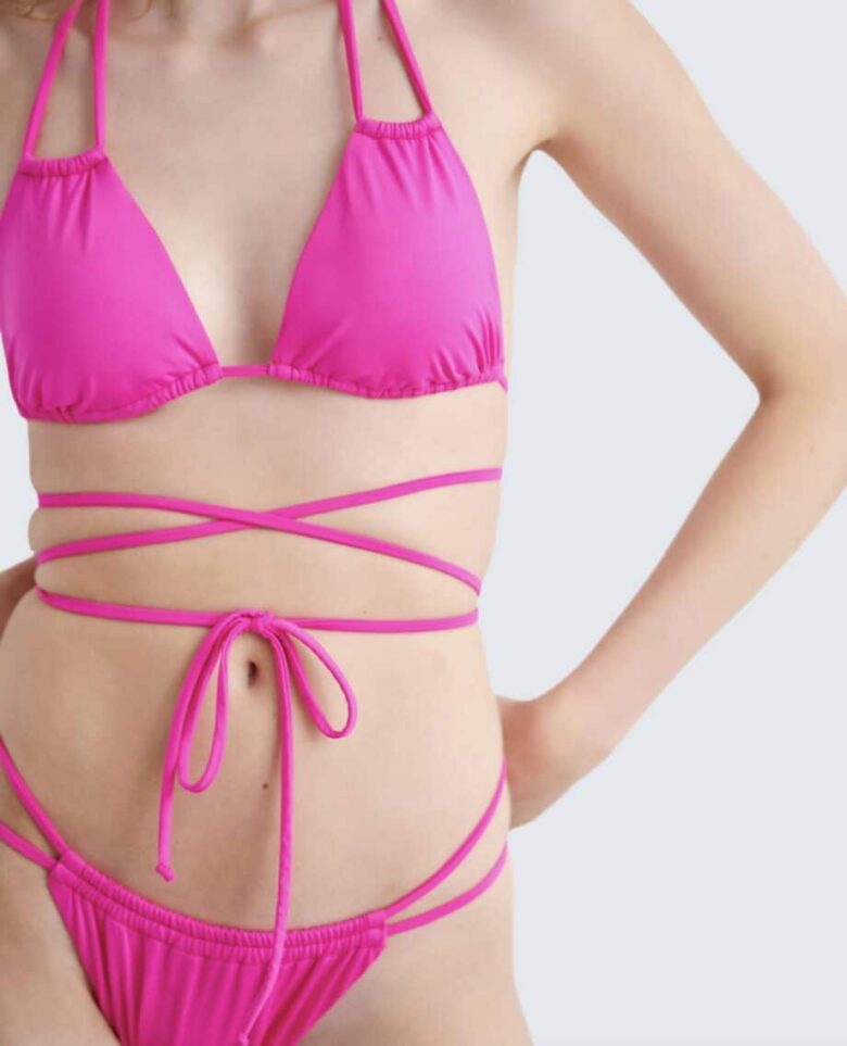 Fashion Solids Τριγωνικό Μπικίνι Τοπ - Image 3
