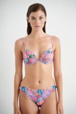 Purple Tropics Brazilian Σλιπ Μπικίνι