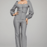 Σετ Crop Top & Παντελόνι Καμπάνα