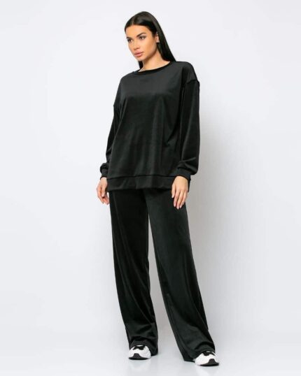 Σετ Παντελόνι Με Μπλούζα Βελουτέ