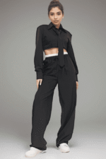 Σετ Πουκάμισο Cropped & Παντελόνι Boxer
