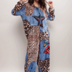 Σετ Πουκάμισο Και Παντελόνα Σχέδιο Denim