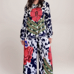 Σετ Πουκάμισο Και Παντελόνα Σχέδιο Λουλούδια