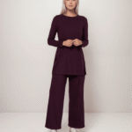 Σετ Ριπ Μπλούζα Με Άνοιγμα Στο Πλάι - Παντελόνι Με Λάστιχο Στην Μέση