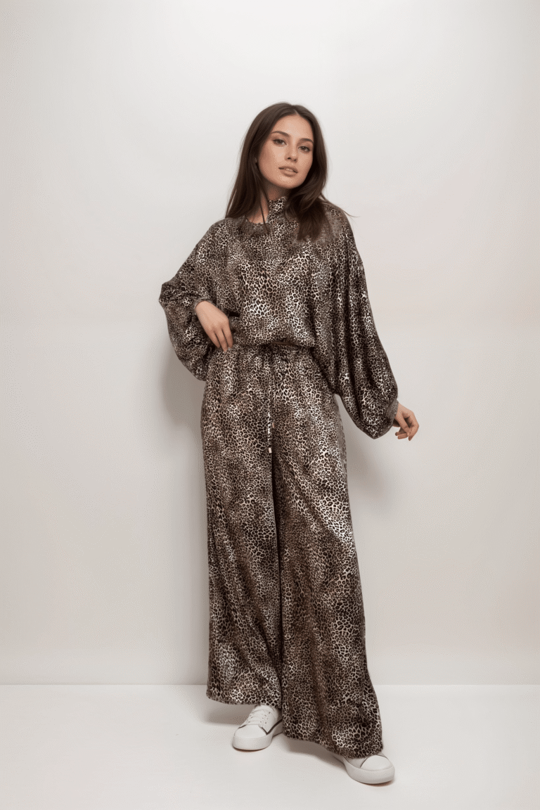 Σετ Τοπ Και Παντελόνα Σε Animal Print - Image 2