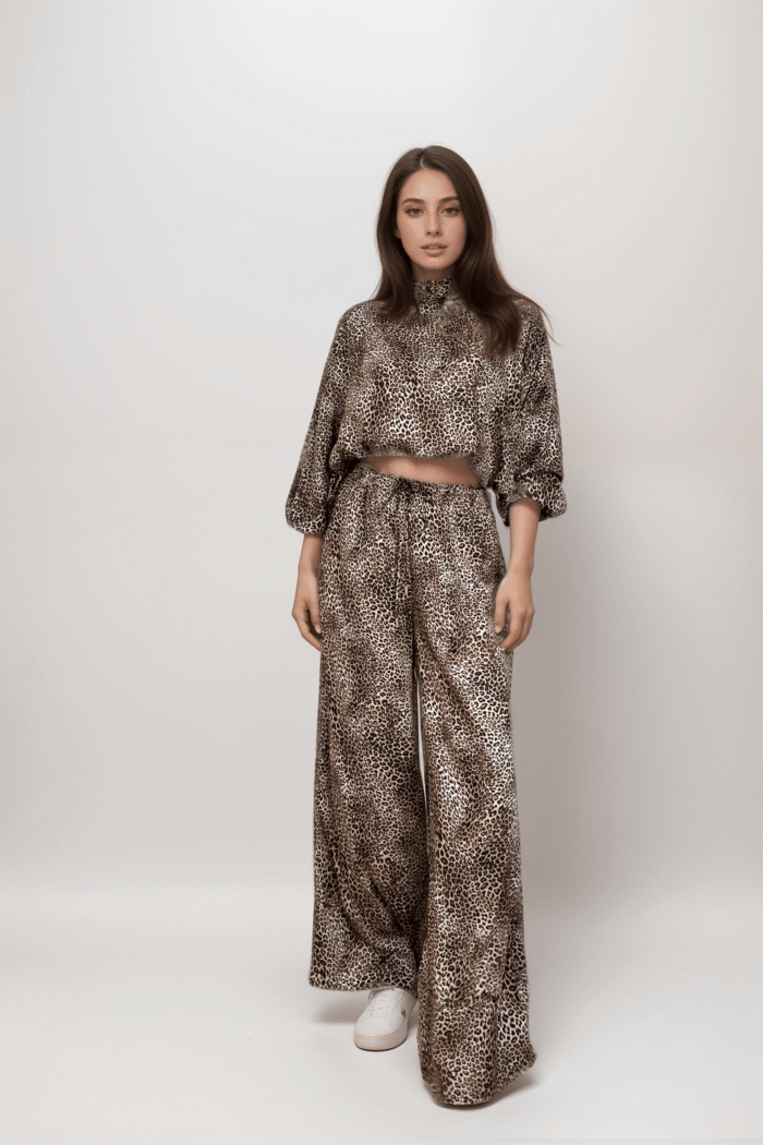 Σετ Τοπ Και Παντελόνα Σε Animal Print - Image 3
