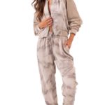 Σετ Ζακέτα Και Παντελόνι Με Λάστιχο Στο Τελείωμα