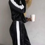 Velvet Σετ Ζακετάκι Με Ρίγα & Παντελόνα